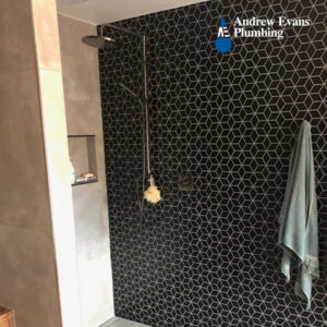 Shower installation by Andrew Evans Plumbing Adelaide & Adelaide Hills